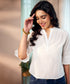 Off Duty Calm Floral Cotton Top